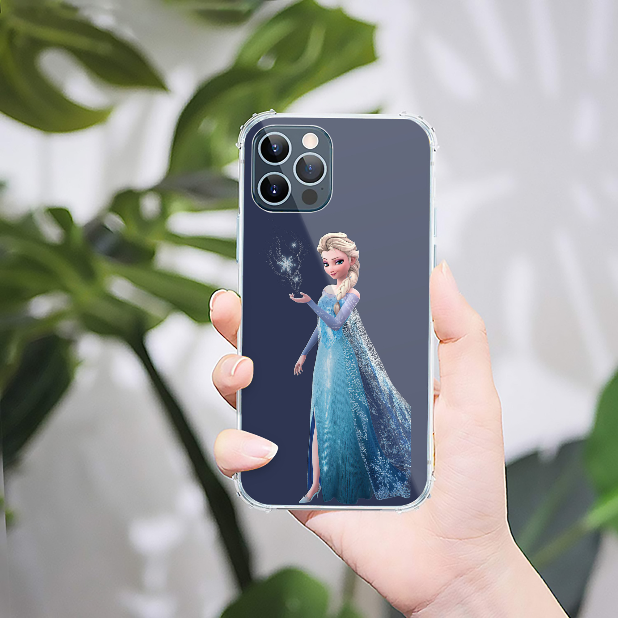 （画像用） アナと雪の女王 アンナ エルサ Frozen Anna Elsa 【iPhone 12シリーズ対応】透明スマホケース（クリアソフトケース）